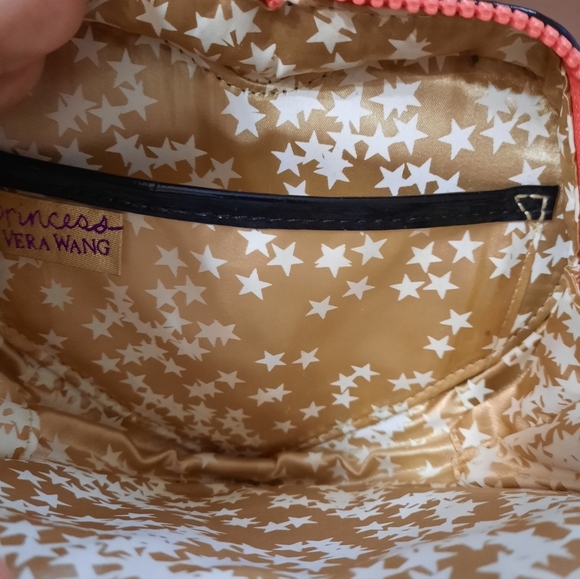 Vera Wang Princess Heart-Shaped Black and Pink Women's Bag - Picture 12 of 14